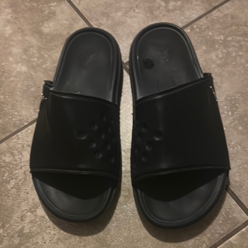 Black Slide Sandals